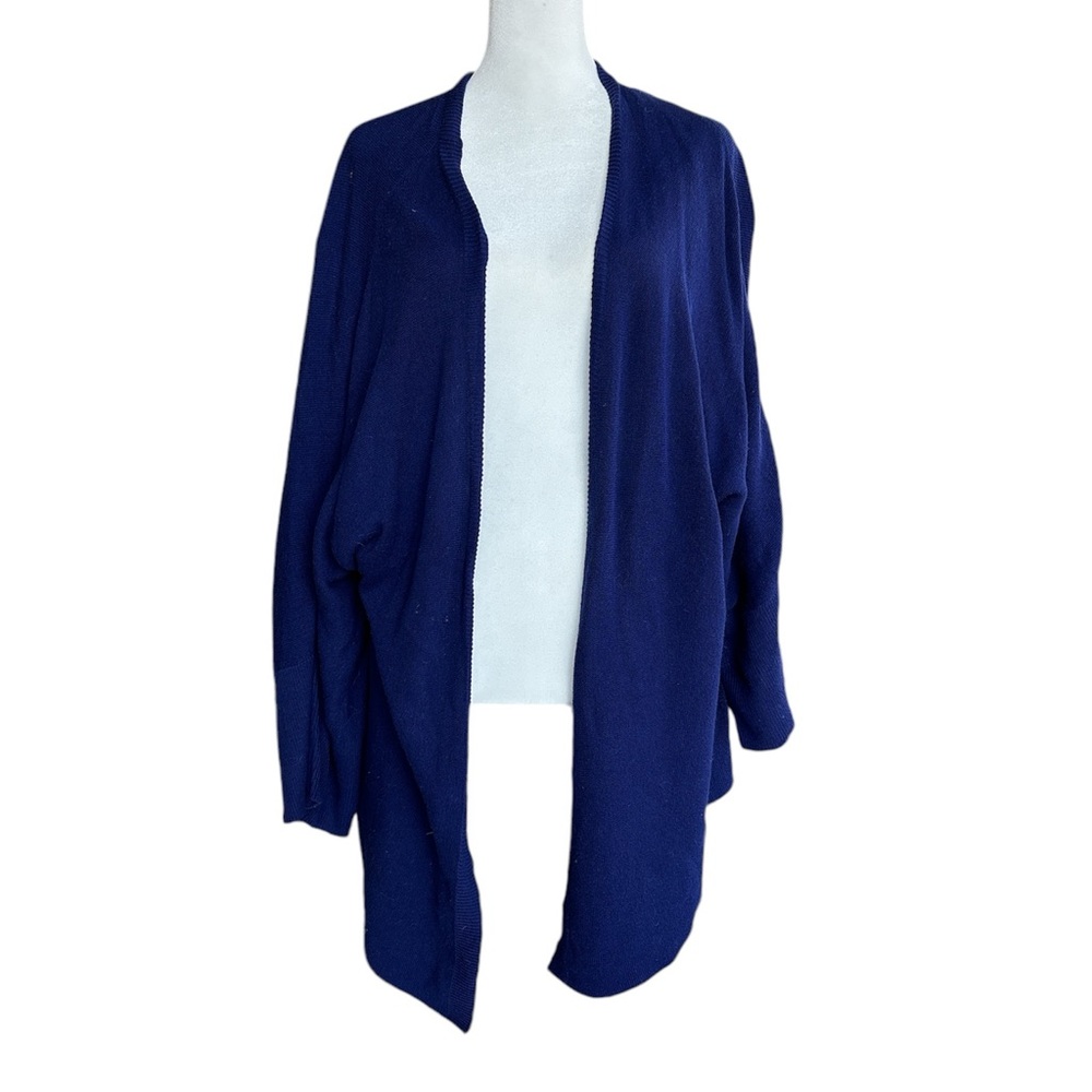 Eileen Fisher Organic Cotton Cardigan Blue S